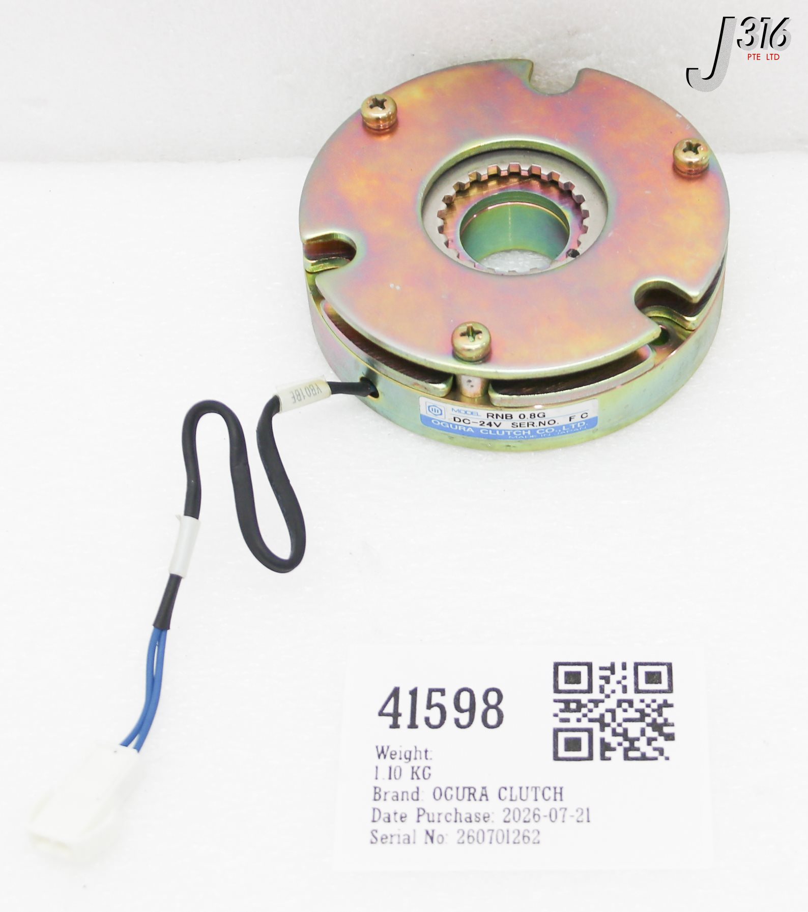 Thankyou！ 41598 OGURA CLUTCH CLUTCH BRAKE, RNB SERIES, 24VDC RNB 0.8G | eBay